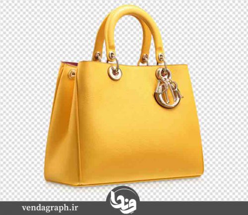 عکس کیف زنانه زرد رنگ مارک Dior