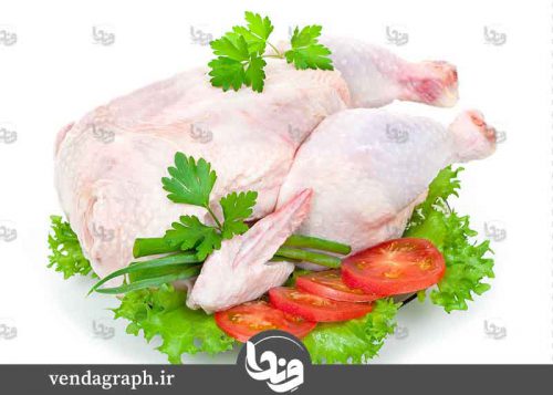 مرغ پرکنده همراه با سبزیجات