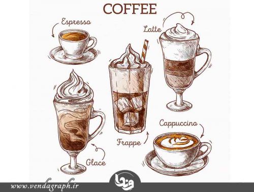وکتور انواع قهوه