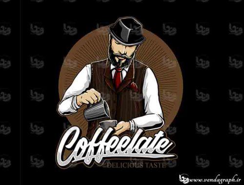 طرح وکتوری کافه و قهوه