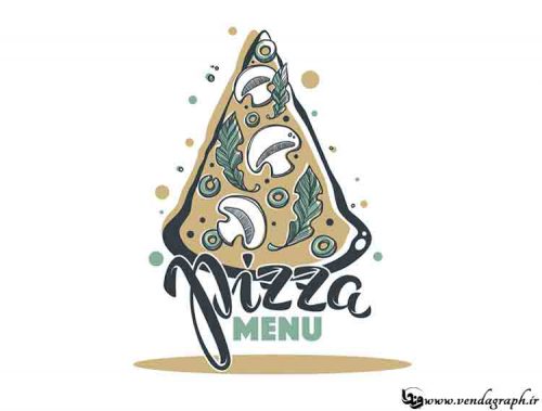 طرح لوگو و نماد پیتزا مناسب پیتزا فروشی
