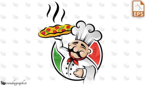 طرح وکتوری آشپز و پیتزا