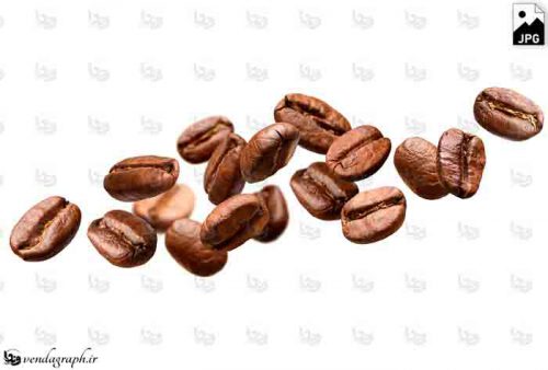 عکس استوک و باکیفیت دان قهوه معلق در هوا