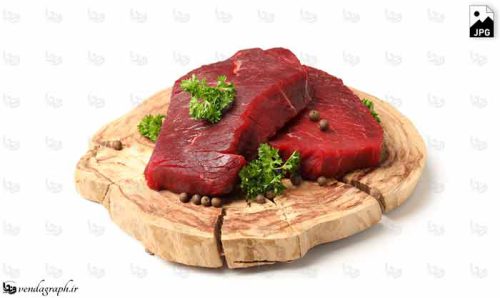 دانلود عکس گوشت قرمز روی تخته گوشت