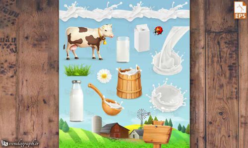 طرح وکتوری شیر ، گاو شیری و مزرعه