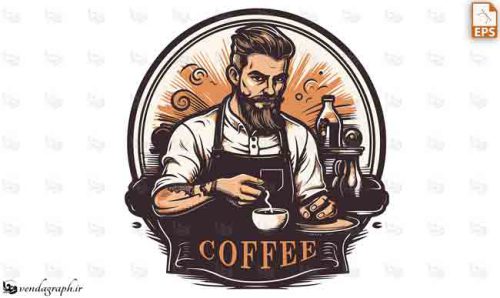 لوگو باریستا ، کافه ، کافی شاپ و قهوه فروشی