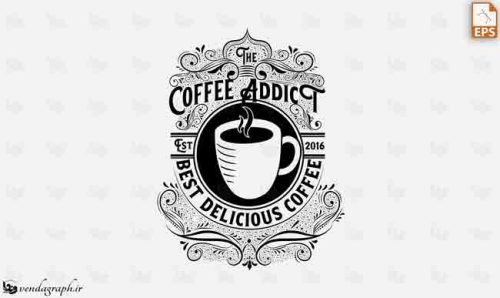 وکتور لاکچری لوگو قهوه Coffee Logo