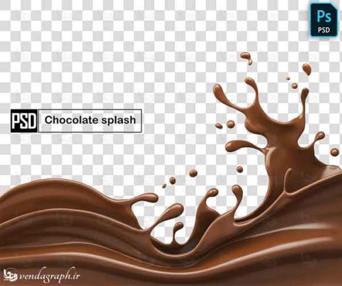 طرح لایه باز وکتوری chocolate splash