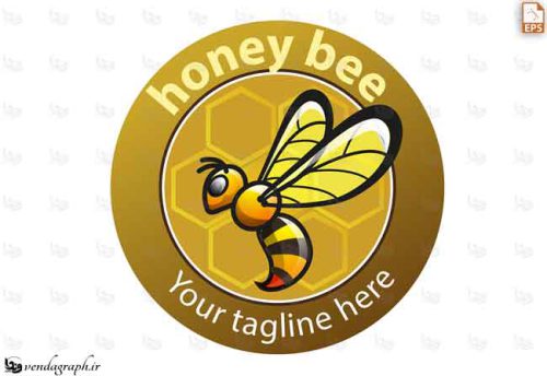 دانلود طرح وکتوری عسل و زنبور عسل